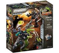 Playmobil 70624 Tyrannosaure et Robot Géant Multicolore G