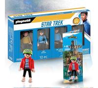 PLAYMOBIL 70646 Porte-clés Pirate Rico 71155 Star Trek - Duo aventureux pour les fans de pirates et de mondes de science-fiction