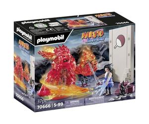 Playmobil 70666 Sasuke vs. Itachi - Naruto - Héros Issu de la série d'anime - pour reconstituer des scènes légendaires ou Inventer de Nouvelles Histoires - Dès 5 Ans