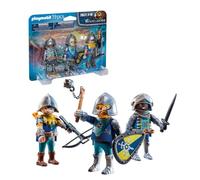Playmobil 70671 3 Chevaliers Novelmore - avec Trois Personnages, Une épée, Une arbalète, Un Bouclier et Un fleau d'armes - Histoire & Imaginaire - Dès 4 Ans