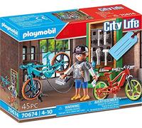 Playmobil 70674 Set Cadeau Atelier réparation de vélos - City Life- La Maison Moderne- idée Cadeau prêt à Offrir