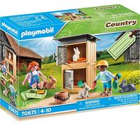Playmobil 70675 Set Cadeau Enfants et Lapins - City Life- La Maison Moderne- idée Cadeau prêt à Offrir
