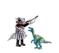 Playmobil Set 70693 – Duo Braconnier et vélociraptor Dino Rise, 8 pièces
