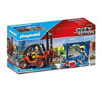 Playmobil Chariot élévateur 70772 – City Action – avec cargaison