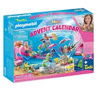 Playmobil 70777 Calendrier Avent Jeu de Bain Le Monde des sirènes- Magic- La Magie de Noël- Noel Calendrier de l'avent
