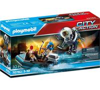 Playmobil 70782 Coffre-fort Police Jetpack : Arrestation du Voleur d’Art Jeu-Set