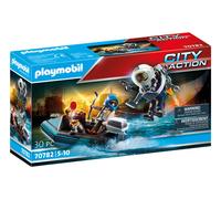 Playmobil 70782 Policier avec réacteur dorsal et canoë