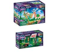 Playmobil 70806 Forest Fairy avec Animal préféré - Adventures of Ayuma- Adventures of Ayuma- Place à la Magie fée + 70905 Starter Pack Knight Fairy avec Raton Laveur - Magic- Adventures of Ayuma