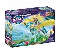 Playmobil 70809 Crystal Fairy avec Licorne - Adventures of Ayuma - avec Un Personnage, Un Animal Spirituel et Un Petit étang - Place à la Magie des fées - Histoire & Imaginaire - Dès 7 Ans