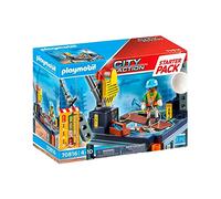 PLAYMOBIL - 70816 - City Action La Construction - Starter Pack - Plateforme de construction