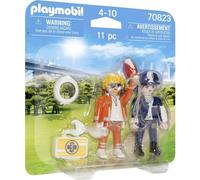 Playmobil 70823 Duo Secouriste et policière - City Action- L'Hôpital- Deux Personnages Petit Prix