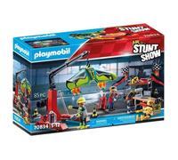 PLAYMOBIL - 70834 - Atelier de réparation Air Stuntshow avec grue mobile