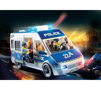 Playmobil Fourgon de police 70899 – Effets lumineux et sonores – City Action – Promo-Pack