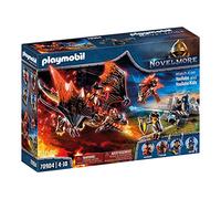 Playmobil 70904 Chevaliers Novelmore avec Dragon de Burnham Raiders - avec Quatre Personnages, Un Dragon et des Accessoires - Histoire & Imaginaire - Dès 4 Ans