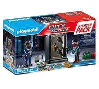 Playmobil 70908 Starter Pack avec cambrioleur de Coffre-Fort - City Action - avec Deux Personnages et des Accessoires - Les policiers - Coffret découverte idée Cadeau - Dès 4 Ans