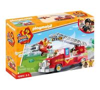 PLAYMOBIL - 70911 - DUCK ON CALL - Camion de pompier avec échelle extensible et avion détachable