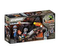 Playmobil 70929 Véhicule de tir pour Dino Mine - Dino Rise - avec Deux Personnages, Un véhicule de tir avec Ses Deux Missiles - Dinosaure Aventure - Dès 5 Ans