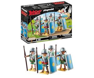 Playmobil 70934 Astérix : Les légionnaires Romains - avec Quatre Romains avec des Casques, des épées et des boucliers - Les Aventures d'Obélix - Histoire & Imaginaire - Dès 5 Ans