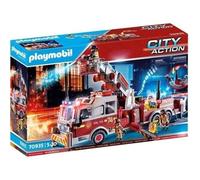 PLAYMOBIL 70935 Camion de pompiers avec échelle, City Action, Les pompiers, 113 pièces, Dès 5 ans
