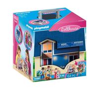Playmobil 70985 Maison transportable - Dollhouse - avec Trois Personnages, Salle de Bains, Chambre, Salon et Cuisine - Tout équipée - La Maison Traditionnelle - s'ouvre s'emporte Partout - Dès 5 Ans