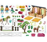 Playmobil 70995 Carrière d'entrainement - Country - Le Poney Club - avec Trois Personnages, Un Cheval, Un Poney et des Accessoires - Univers Equitation Animaux - Dès 4 Ans