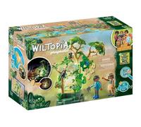 PLAYMOBIL - 71009 - Wiltopia - Forêt tropicale avec veilleuse - Jouet écologique pour enfant de 4 ans et plus