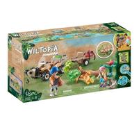 PLAYMOBIL - 71011 - Wiltopia - Quad de secours pour animaux - Matériaux recyclés ou biosourcés