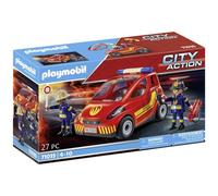 Playmobil 71035 Pompiers et voiturette – 2 personnages, une voiture et des extincteurs – Dès 4 ans