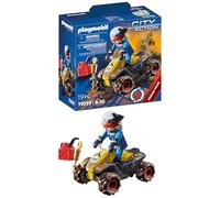 Playmobil 71039 Pilote et Quad - Stuntshow - Les quads - Tout Terrain Univers des Sports mécaniques - Les cascadeurs - Jouet de Course - Dès 4 Ans