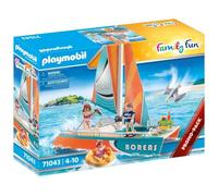 PLAYMOBIL - 71043 - Family Fun - Promo Pack Catamaran - 53 pièces - Multicolore