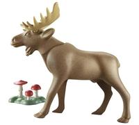 Playmobil Carte d'animaux Wiltopia 71052 – Élan – Plus de 80% recyclé – Dès 4 ans – Marron TU