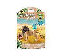 Playmobil 71054 Lion - Wiltopia - Carte d'animaux à Collectionner - Gamme Wiltopia avec Plus de 80% de matériaux recyclés ou biosourcés en Moyenne - Dès 4 Ans