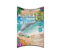 Playmobil 71068 Bébé Dauphin - Wiltopia - Carte d'animaux à Collectionner - Gamme Wiltopia avec Plus de 80% de matériaux recyclés ou biosourcés en Moyenne - Dès 4 Ans