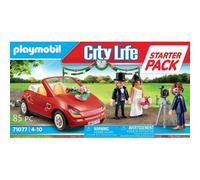 Playmobil Starterpack 71077 Couple de mariés - Photographe, voiture, 3 personnages - City Life