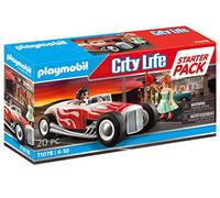 PLAYMOBIL City Life - Starterpack Voiture vintage avec couple, Jouets de construction