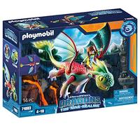 PLAYMOBIL 71083 Dragons Panache & Alex, Figurine de dragon amovible, Dragons : Les Neuf Royaumes, 14 pièces, Dès 4 ans