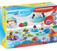 Playmobil 71086 Calendrier de l'Avent : 1.2.3 Aqua - avec 24 Surprises à découvrir pour Noël - Mes Premiers - Apprendre en s'amusant - pour Les Tout-Petits 18-36 Mois