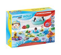 Playmobil 71086 Calendrier de l'Avent : 1.2.3 Aqua - avec 24 Surprises à découvrir pour Noël - Mes Premiers - Apprendre en s'amusant - pour Les Tout-Petits 18-36 Mois