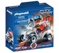 Playmobil Secouriste et Quad 71091 City Action – Moteur à rétro-friction – L'Hôpital