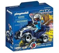 Playmobil Jouet City Action 71092 – Policier et Quad – Quad à rétrofriction, 1 personnage