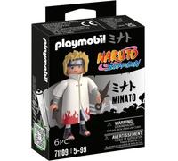 PLAYMOBIL 71109 Minato Figurine, Naruto Shippuden, Ninja du manga avec accessoires, Des 5 ans