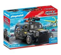 Playmobil 71144 Véhicule d'intervention des Forces spéciales - City Action - avec Deux Personnages et Une Voiture Qui Comprend des Effets sonores et Lumineux - Ville & Métiers - Dès 5 Ans