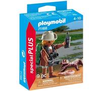 Playmobil Figurine d'action 71168 – Explorateur et Alligator – Dino Rise