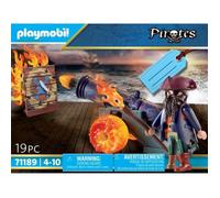 PLAYMOBIL - 71189 - Pirate et canon de feu - Mixte - Intérieur - Enfant