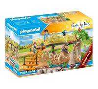 Playmobil 71192 Espace des Lions - Family Fun - Un père et sa Famille dans Le Parc Animalier pour Voir des Lions - Animaux de la Savane - Dès 4 Ans