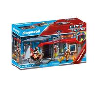 PLAYMOBIL - 71193 - City Action - Caserne de pompiers transportable