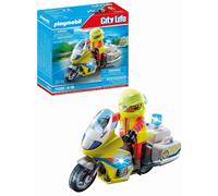 Playmobil 71205 Rescue - Emergency Motorcycle with Flashing Lights, emergency se