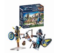 Playmobil 71214 Chevalier Novelmore et Mannequin d'entrainement - Novelmore - avec Un Personnage et des Armes de Combat - Chevalier - Histoire & Imaginaire - Dès 4 Ans