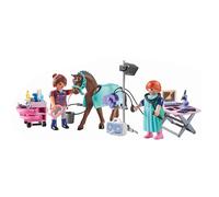 Playmobil 71241 Ensemble De Construction Vétérinaire De Cheval De Campagne