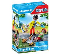 Playmobil Jouet City Life 71245 Secouriste avec blessé